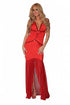 Red evening dress